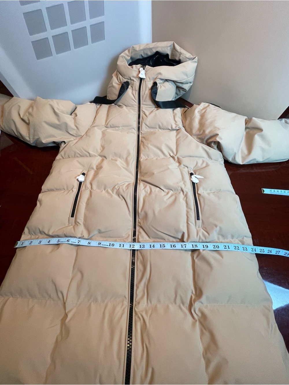 Alpenhaus CLUZE Mid-Length Puffer With Square Quilting Stone Sz L - Picture 14 of 16